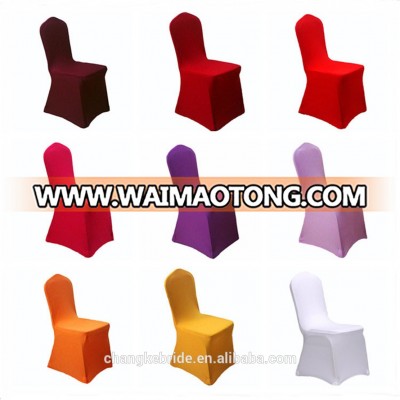 2019 Spandex Plain Lycra Wedding Chair Cover For Banquet & Ceremony With Elasticity Many Colors Available